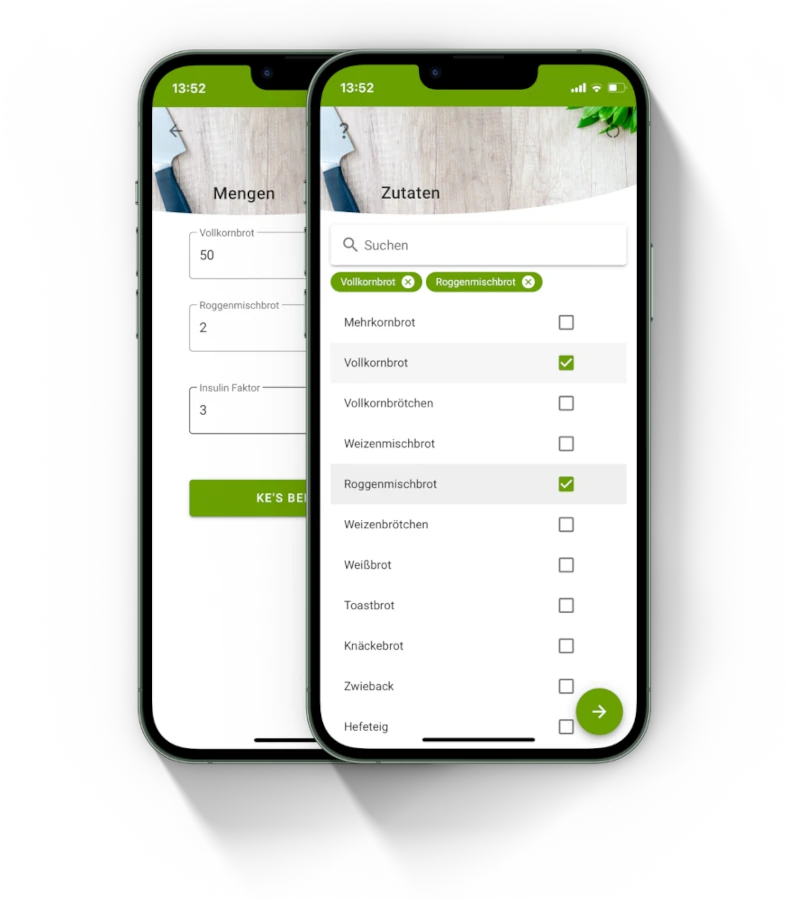 MockUps für Diatbetes App MockUps für Diatbetes App