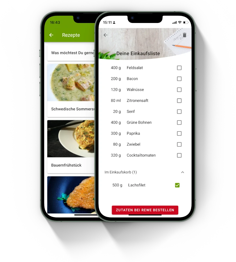 MockUps für Restcepies App MockUps für Restcepies App